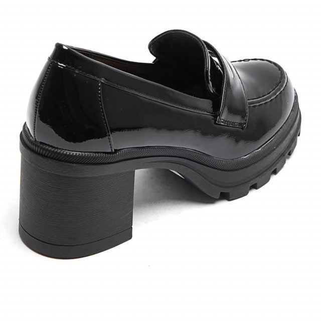 Høje chunky lakloafers