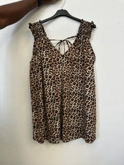 Top med smockstropper leopard - ITJULI25