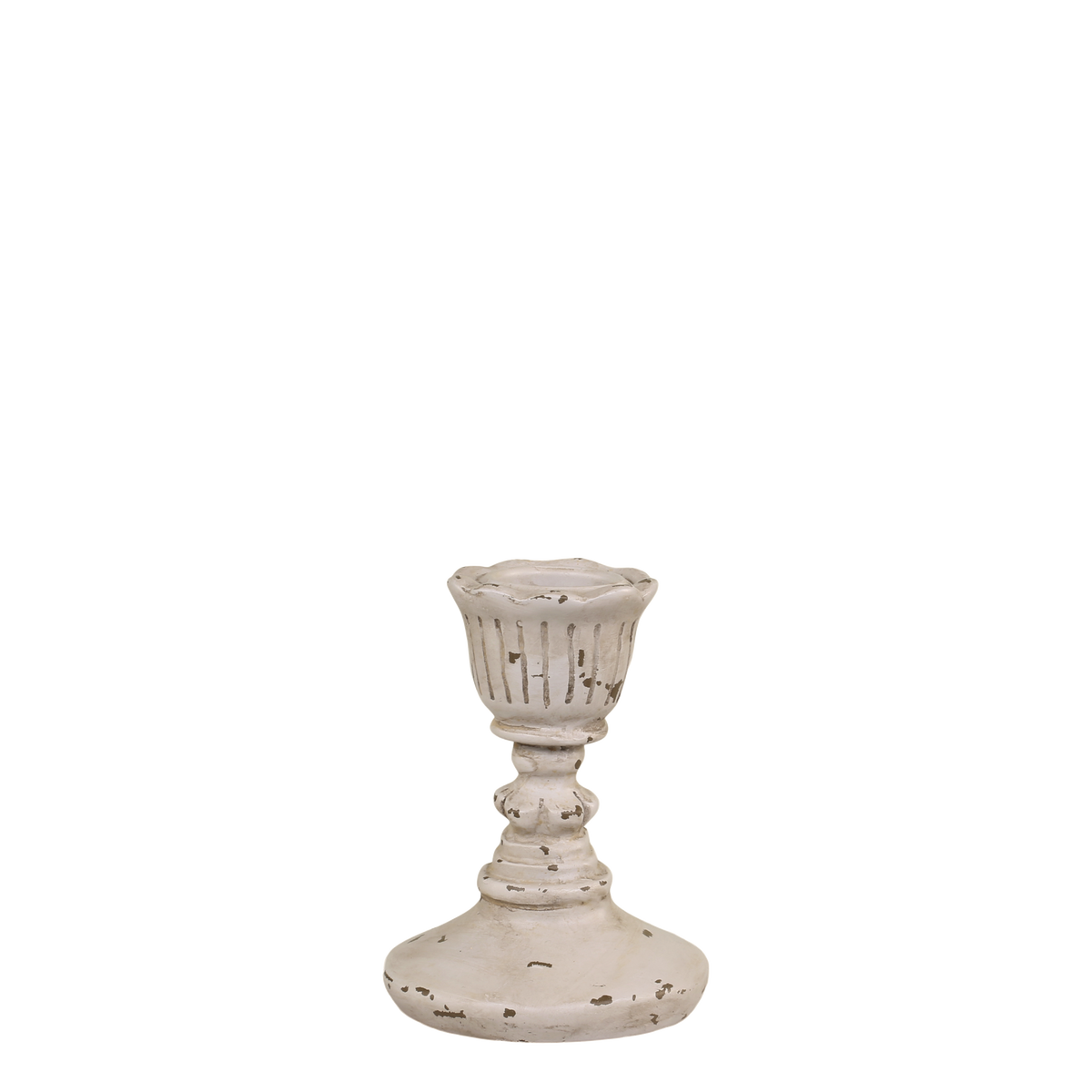 Candlestick H8/D7 cm antique grey