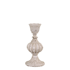 Candlestick H14/D7 cm antique grey