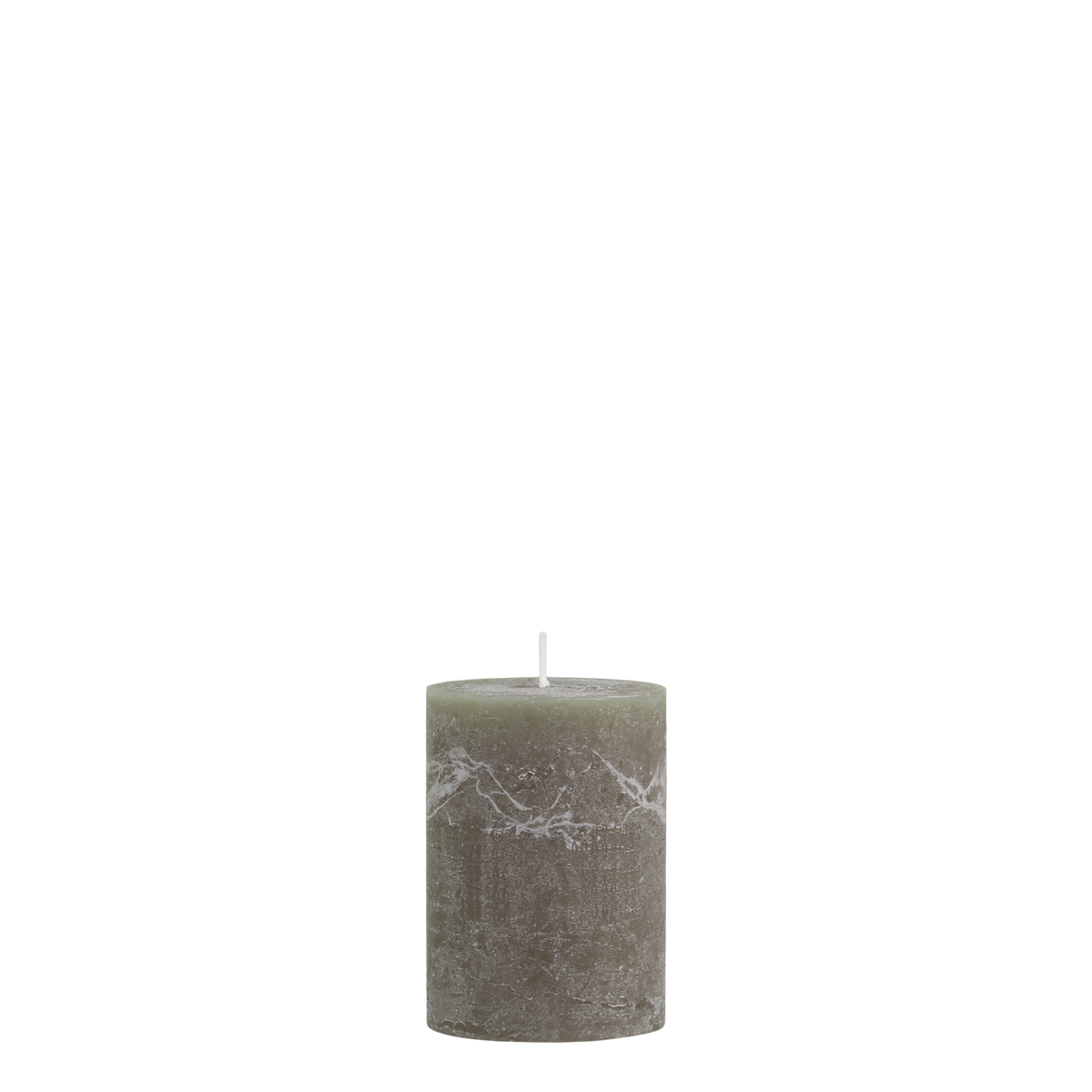 Macon Pillar candle rustic 40 h H10/D7 cm olive