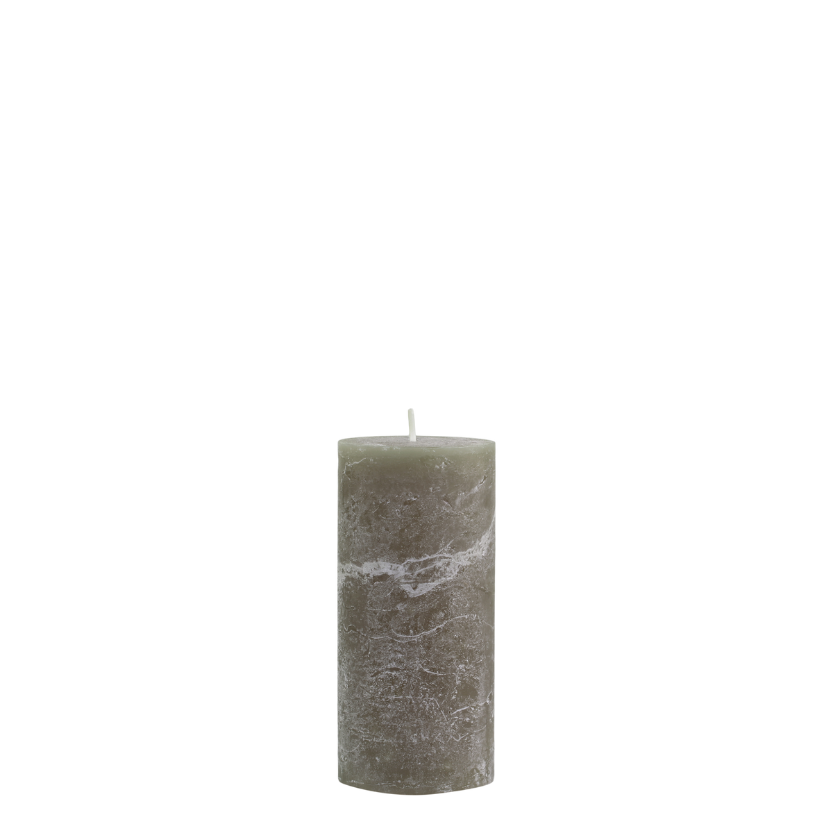 Macon Pillar candle rustic 60 h H15/D7 cm olive