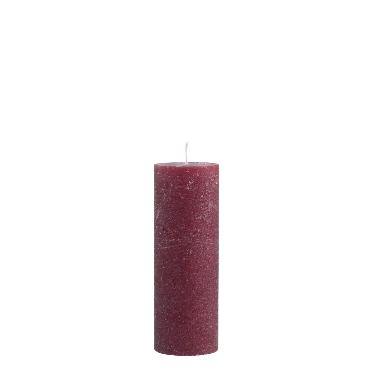 Macon Pillar Candle rustic 80 h H20/D7 cm dark red