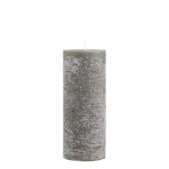 Macon Pillar candle rustic 150 h H25/D10 cm olive