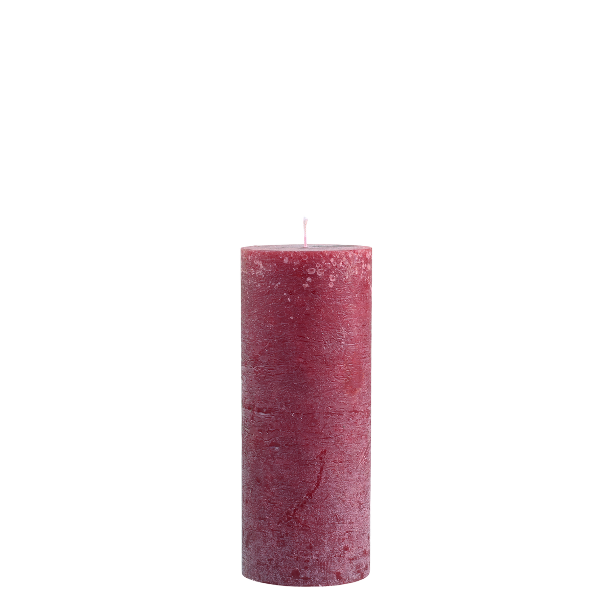 Macon Pillar Candle rustic 150 h H25/D10 cm dark red