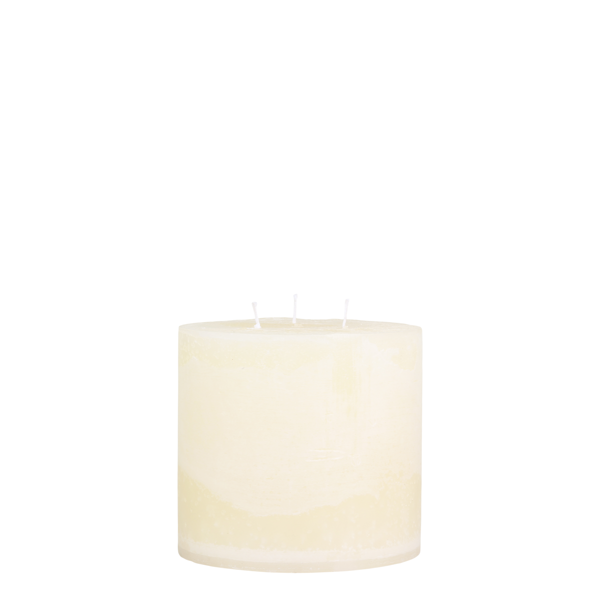 Macon Pillar candle rustic w. 3 wicks 80 h H15/D15 cm cream