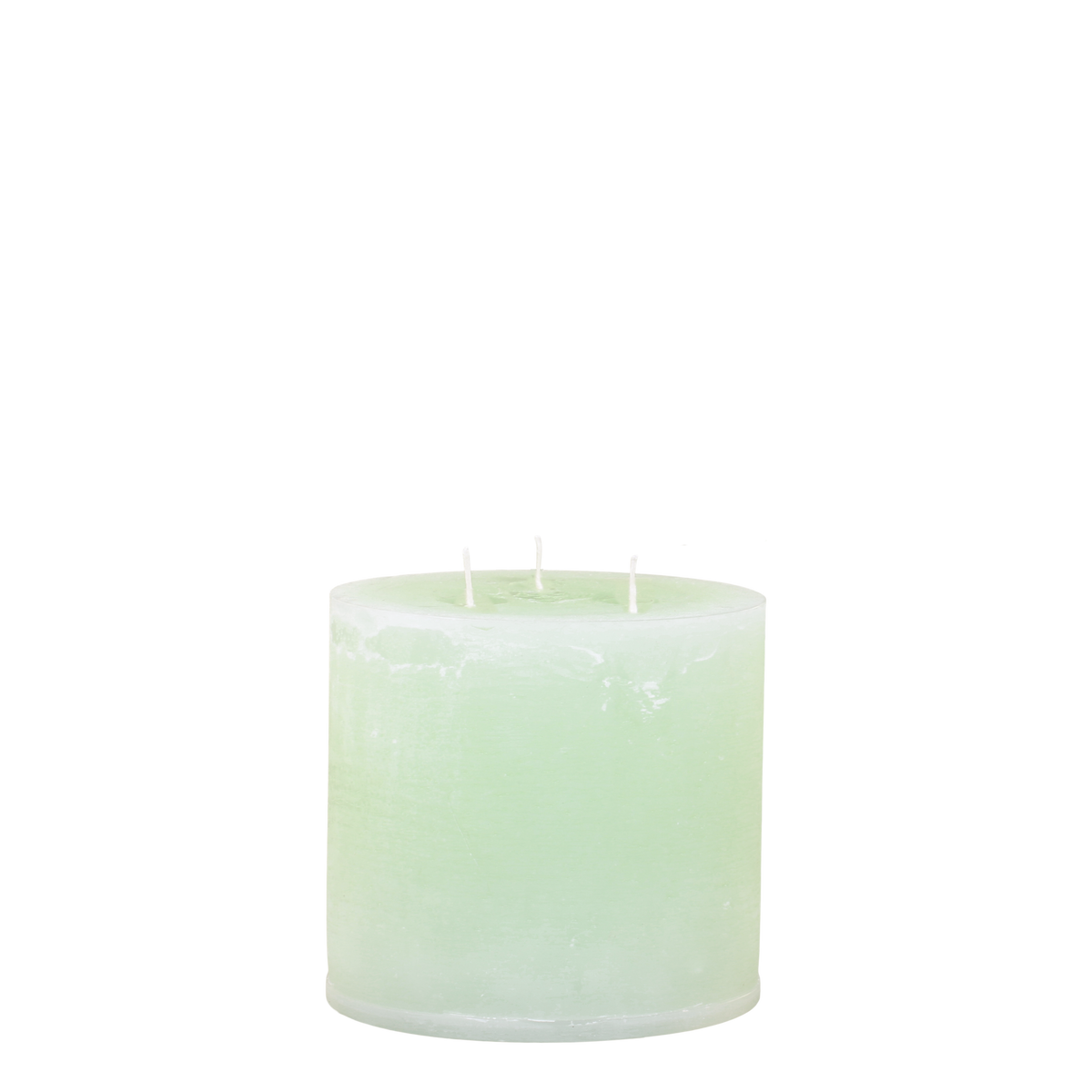 Macon Pillar candle rustic w. 3 wicks 80 h H15/D15 cm bright verte