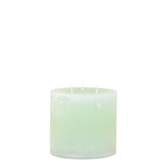 Macon Pillar candle rustic w. 3 wicks 80 h H15/D15 cm bright verte