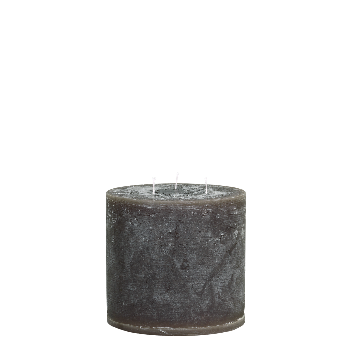 Macon Pillar Candle rustic w. 3 wicks 80 h H15/D15 cm coffee