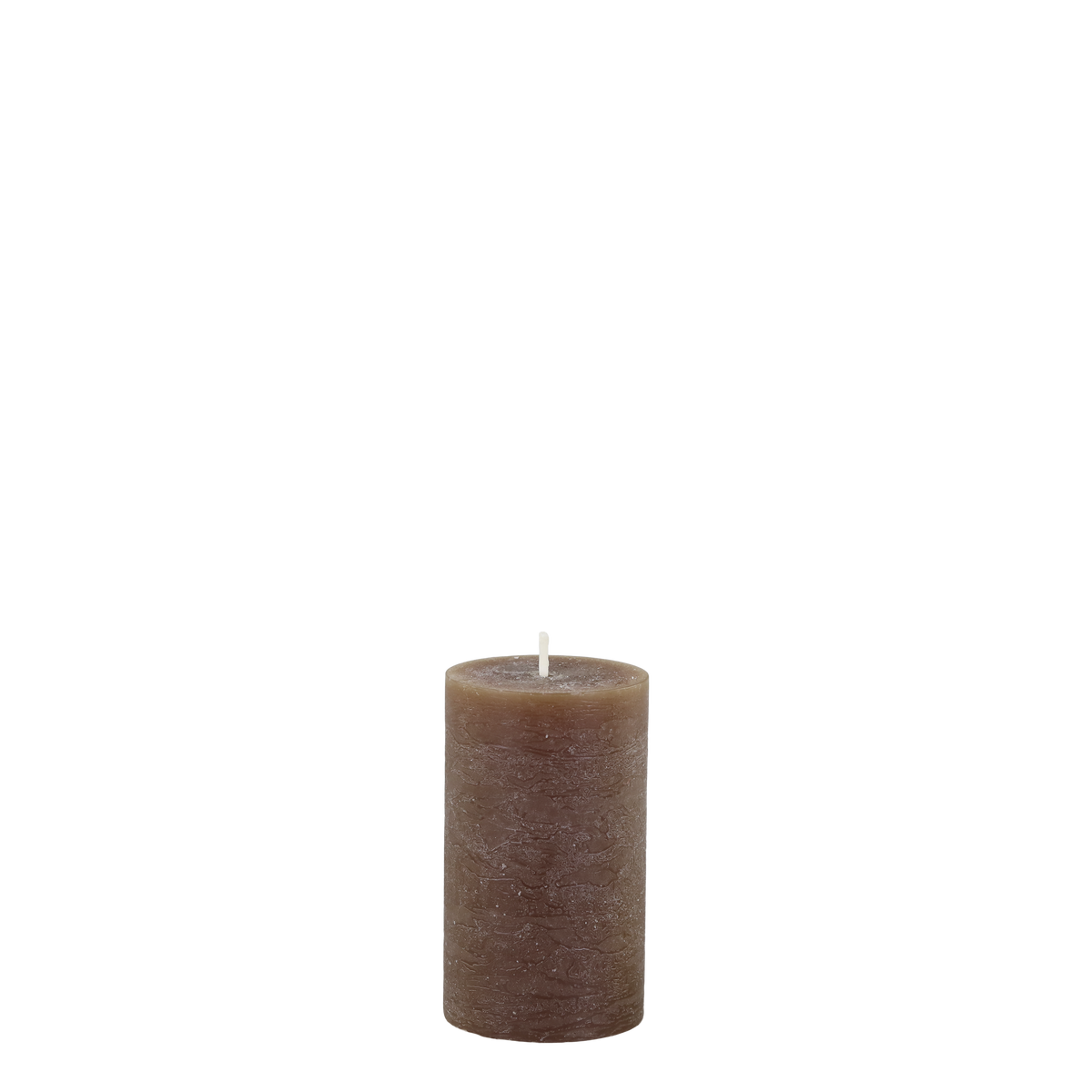 Macon Pillar Candle rustic 30 h H10/D6 cm walnut