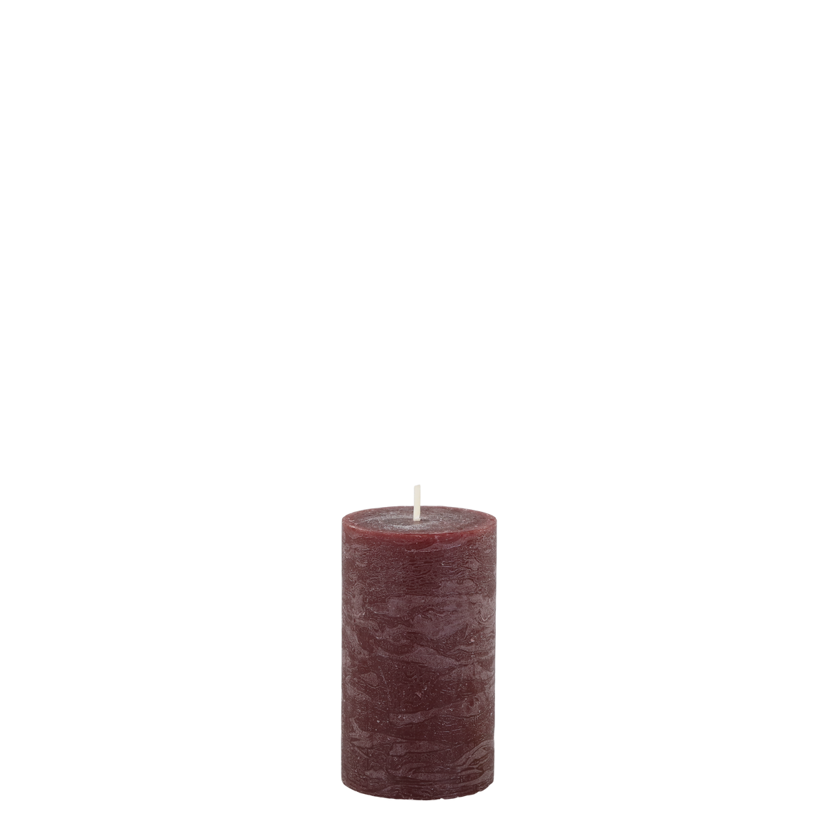 Macon Pillar Candle rustic 30 h H10/D6 cm dark red