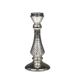 Candlestick H22.5/D10.5 cm antique silver