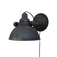 Factory Lamp for wall H18/L31/W21 cm antique black