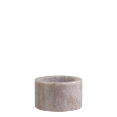 Morlaix Holder in marble H4/D7 cm latte