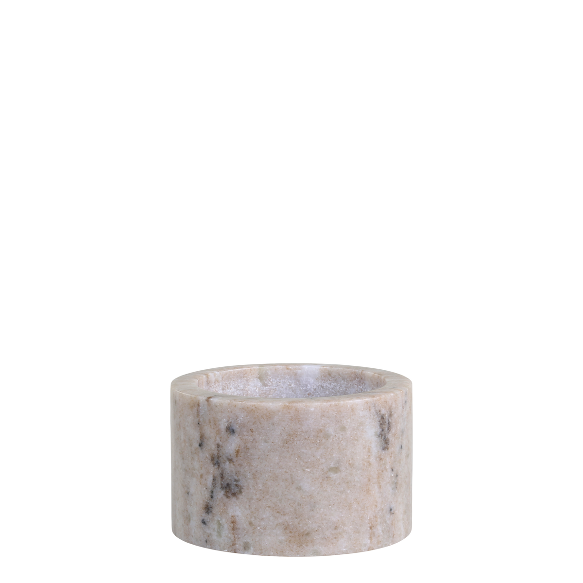 Morlaix Holder in marble H6/D10 cm latte