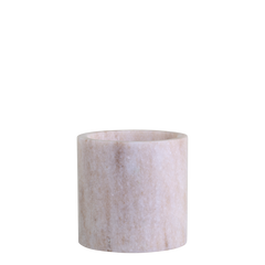 Morlaix Holder in marble H10/D10 cm latte