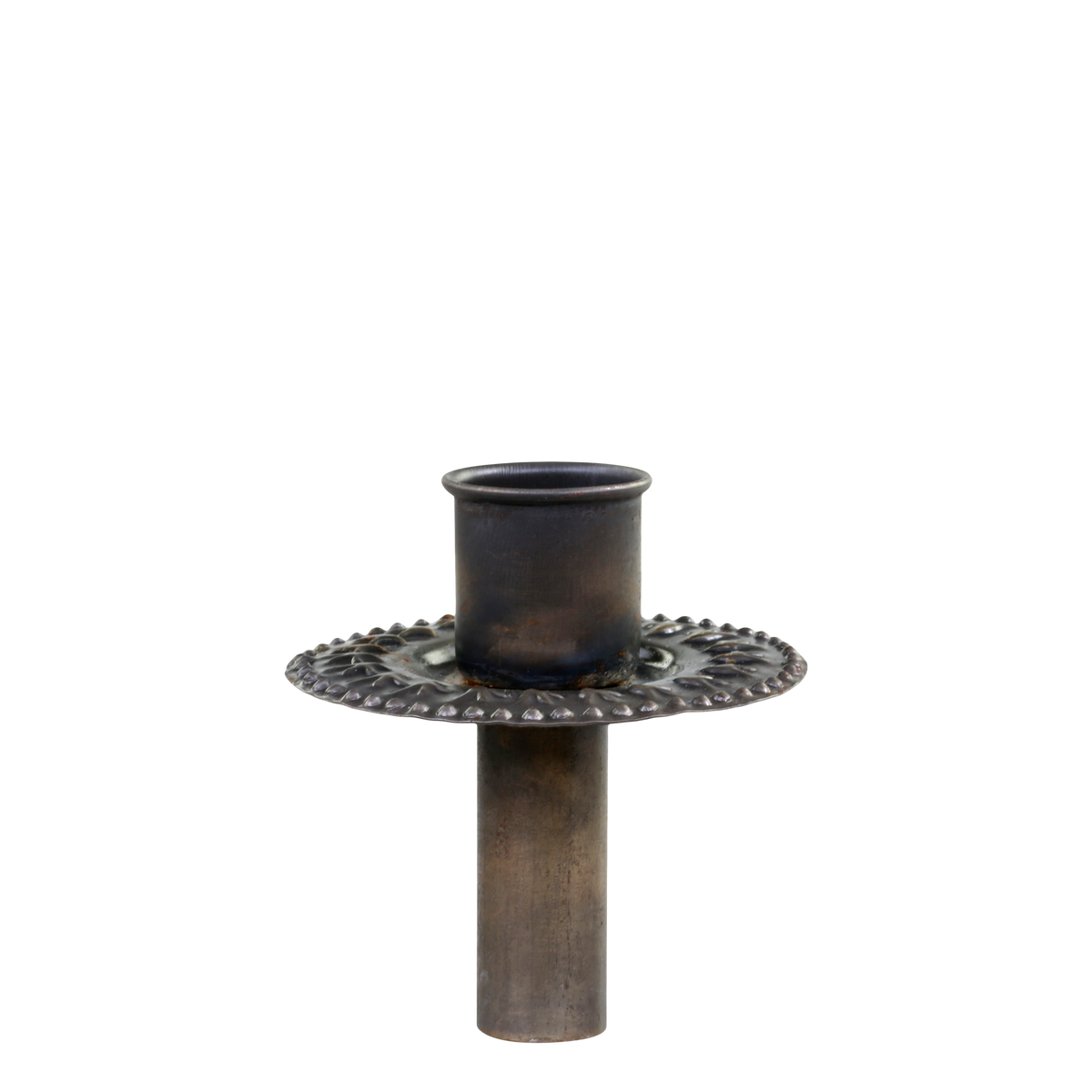 Candleholder w. decor H6/D6 cm brass