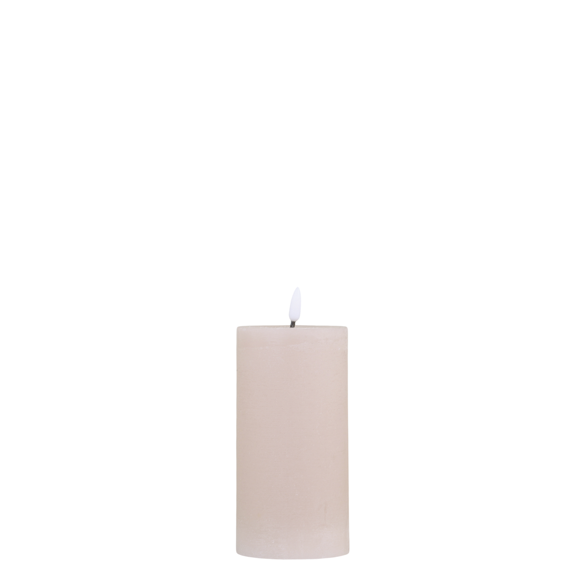 Pillar Candle LED H15/D7.5 cm dusty rose