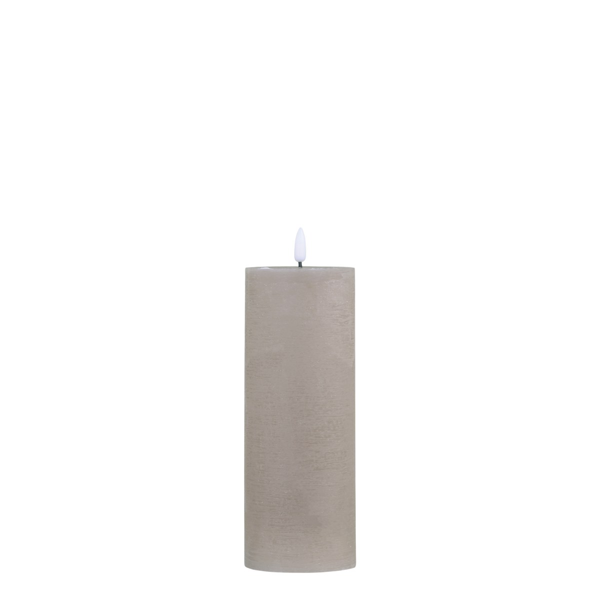 Pillar Candle LED H20/D7.5 cm linen