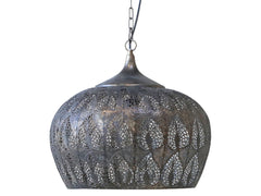Vire Lamp Old w. pattern H42/D44.5 cm antique bronze