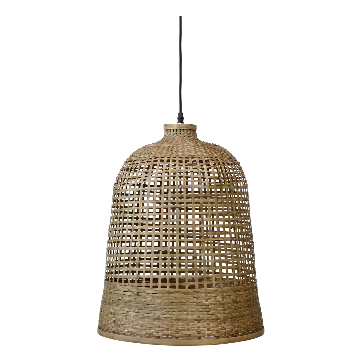 Lamp braided bamboo H52/D41 cm nature