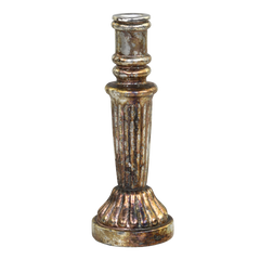 Candlestick H23/D8.5 cm antique copper