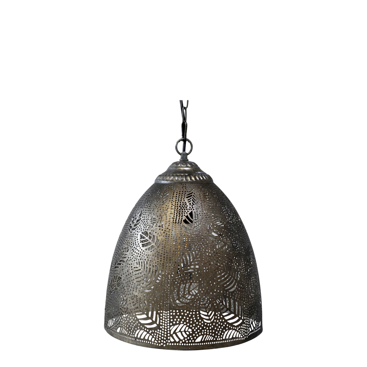 Vire Lamp w. pattern H36/D30 cm antique bronze