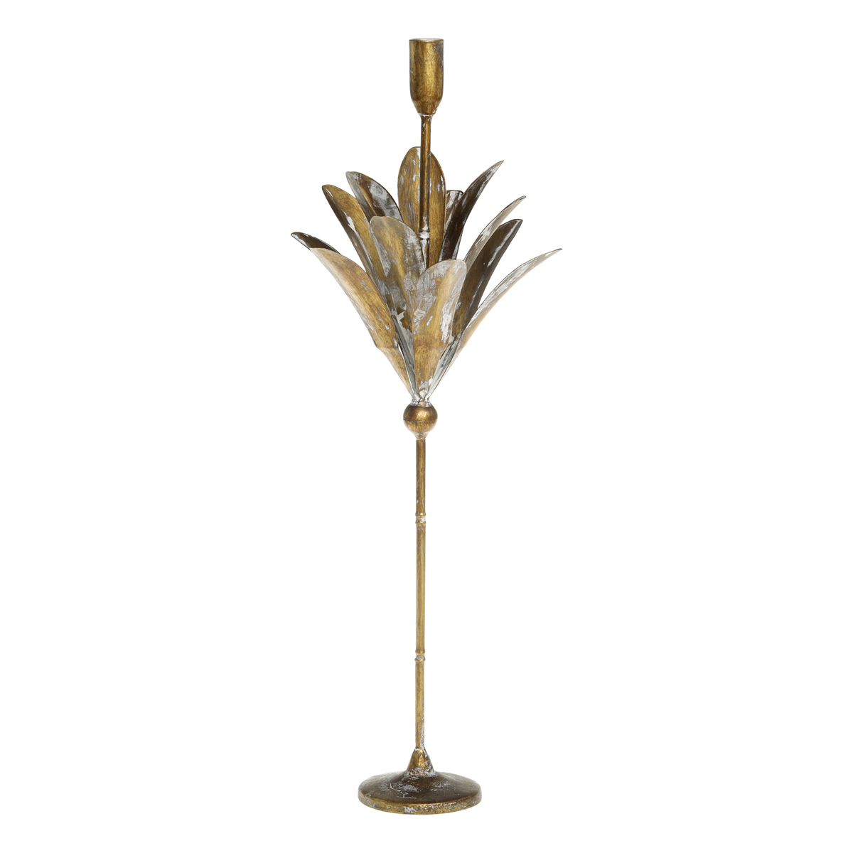 Vire Candlestick H54.5/L17/W15 cm antique brass