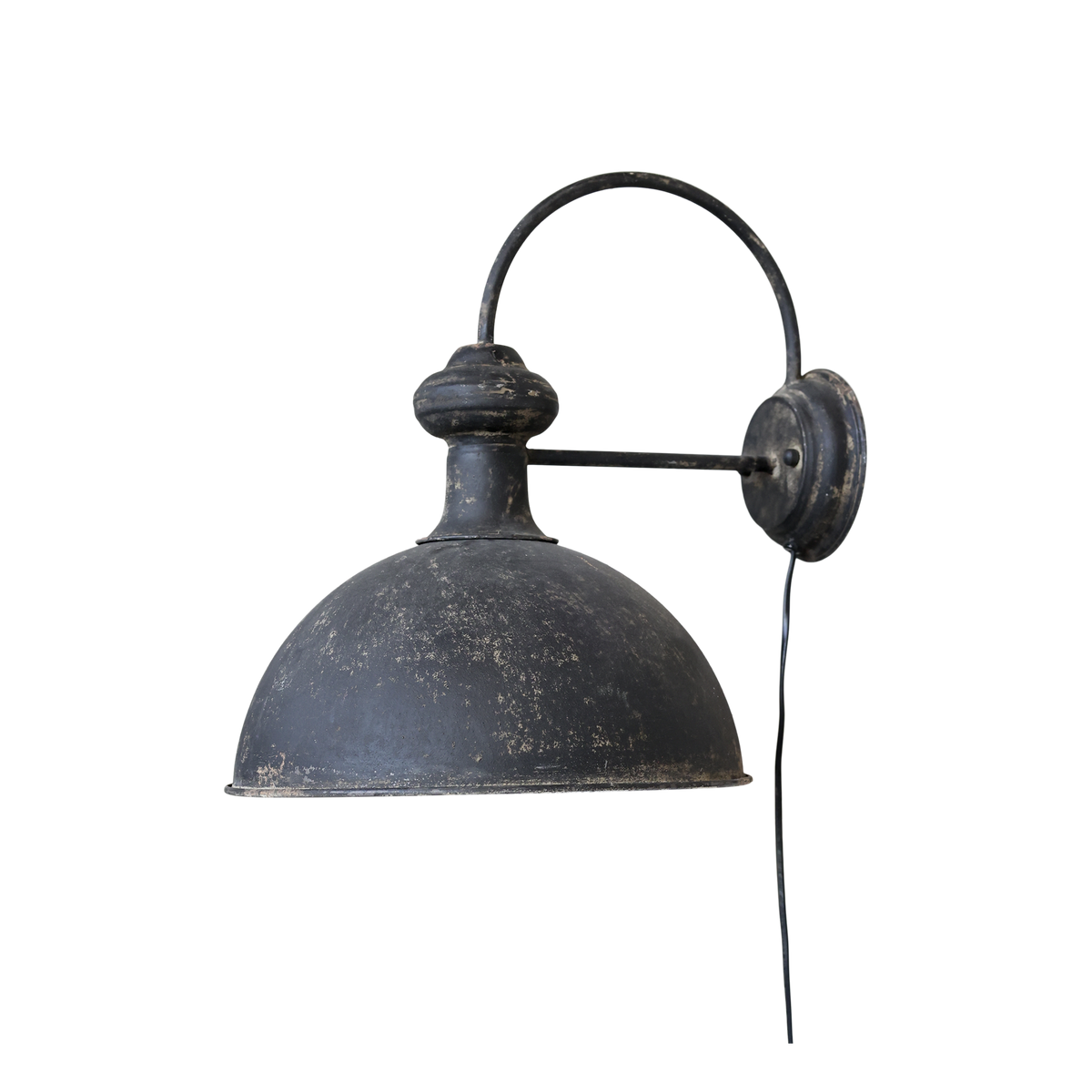 Factory Lamp for wall H42/L34/D44 cm antique black