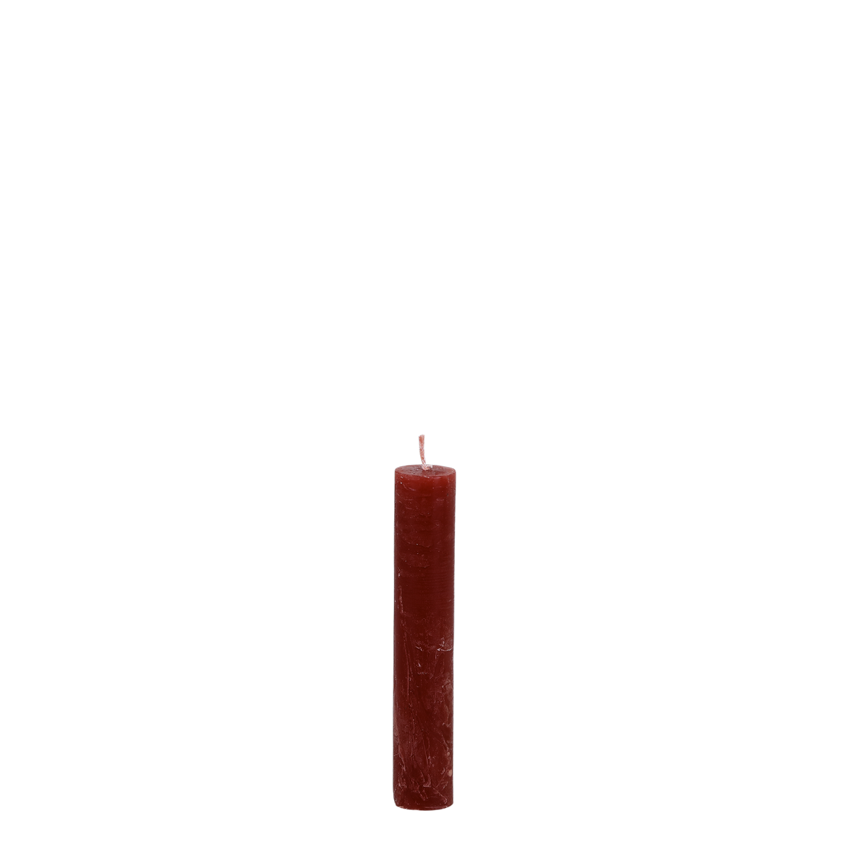 Macon Short Dinner Candle rustic 4 h H11/D2 cm dark red