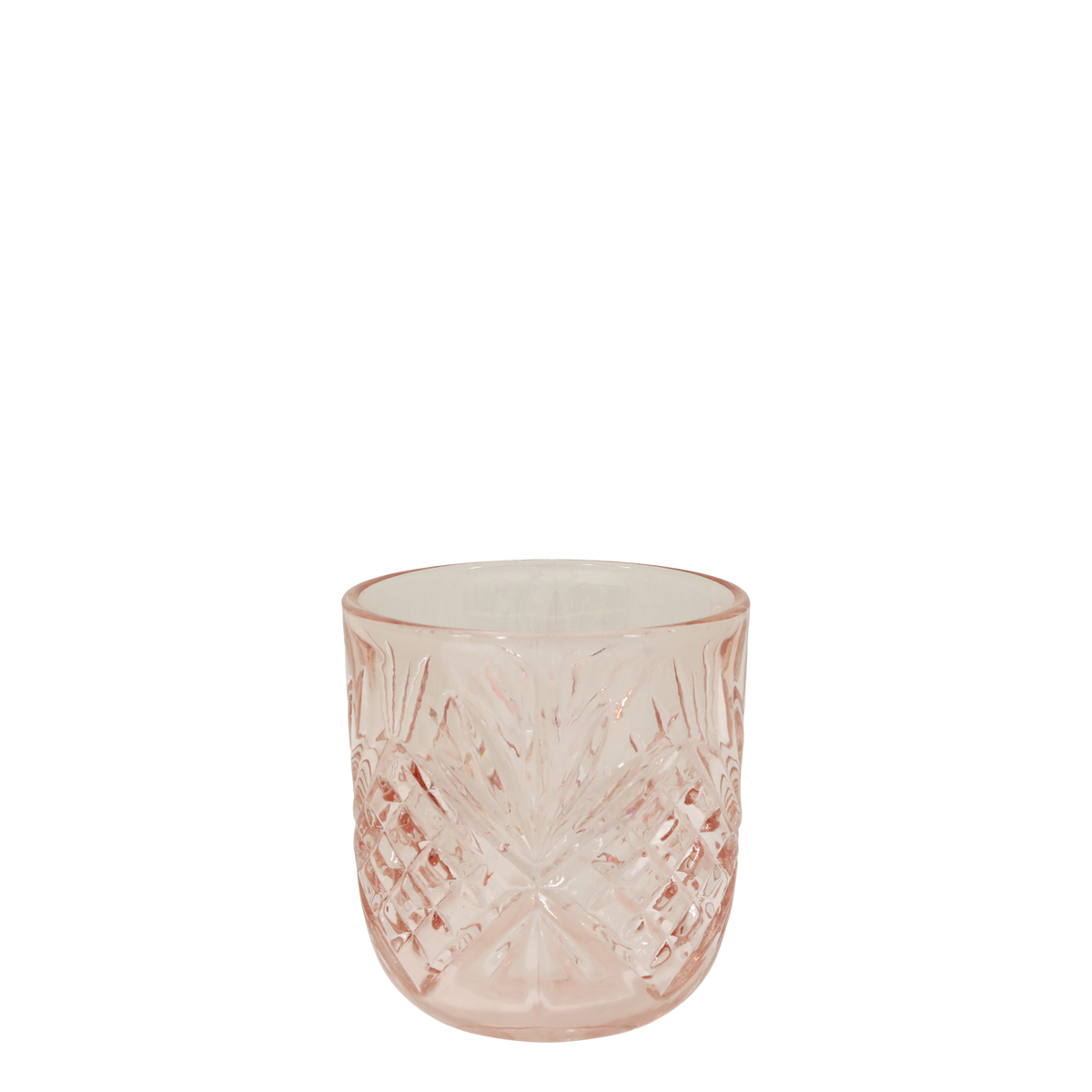 Tealight Holder w. pattern H7/D6.5 cm rose