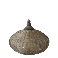 Lampe i rattanflet H46/Ø62 cm natur