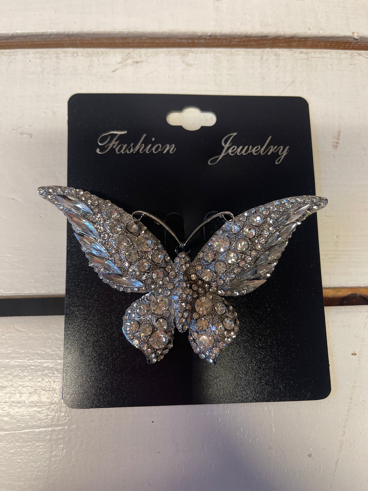 Bling broche - Stor sommerfugl by Krone 1