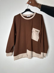 Sweatshirt med kontraster - ITJULI25
