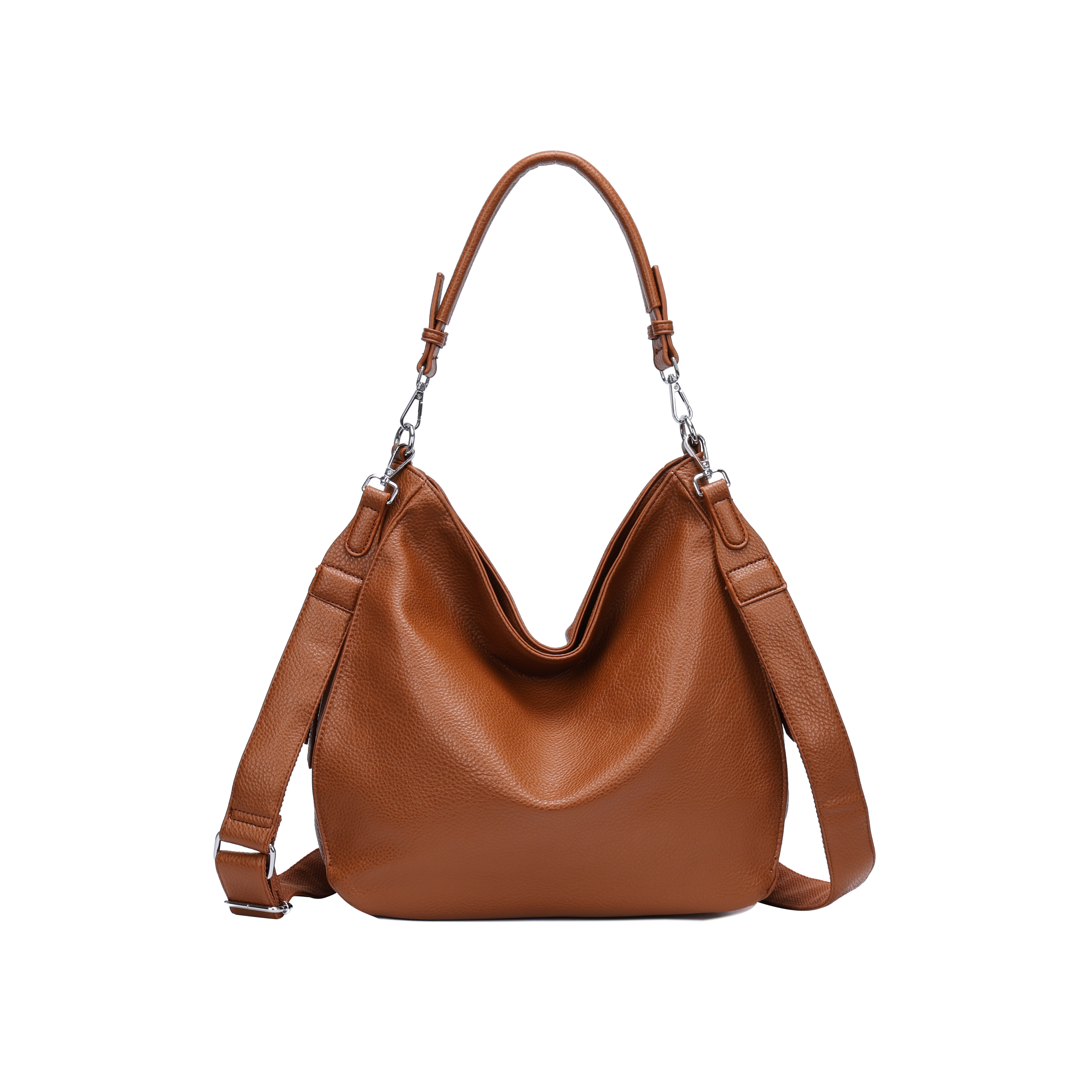 Slouchy taske med lynlås 36x13x30cm - Ingen returret - ITFEB25