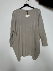 Strikbluse med bling - ITJULI25