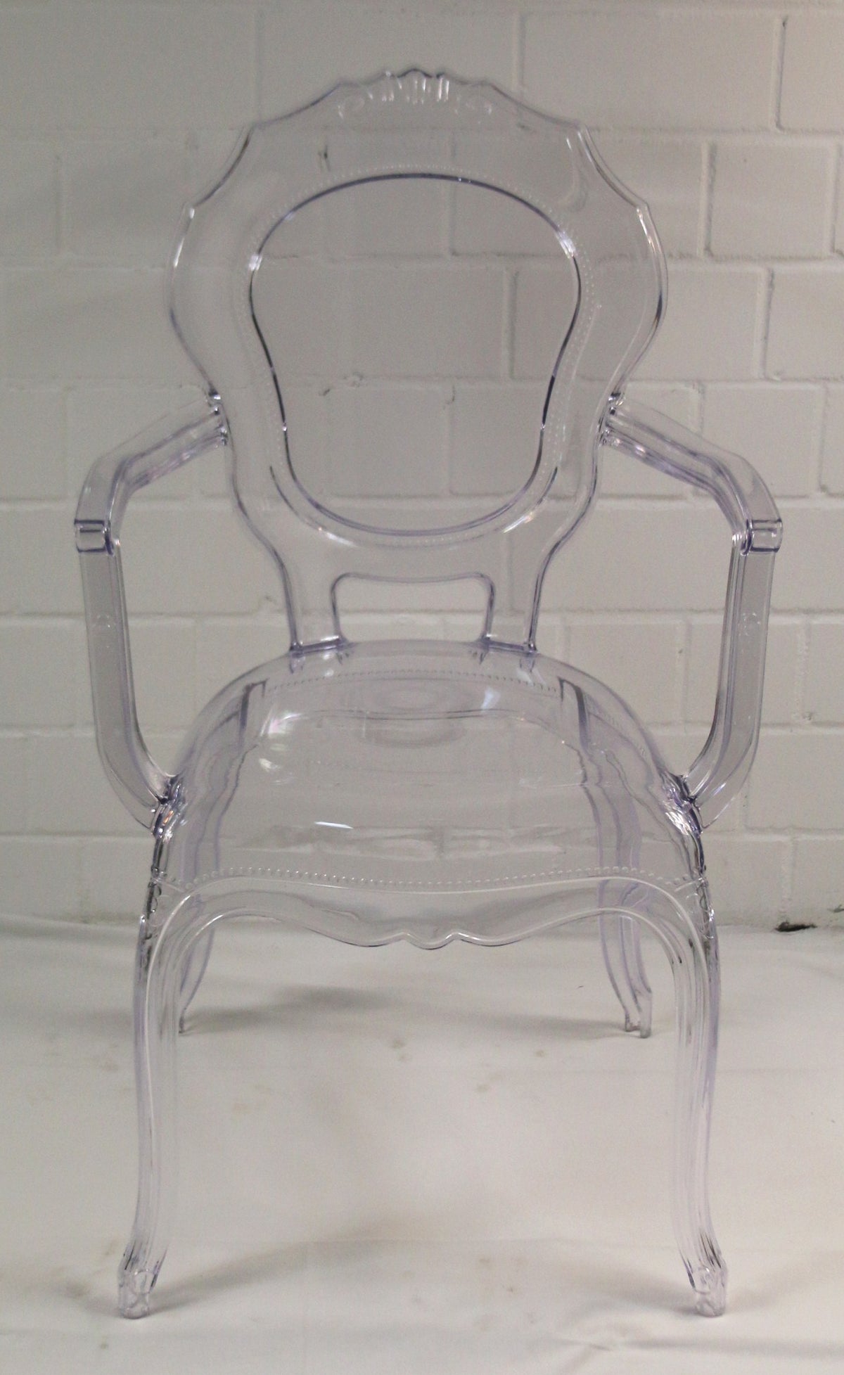 Stol Klar Plast i barok stil