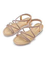 Sandaler med bling og blød bund