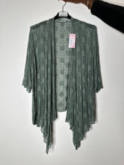 Hullet cardigan med bindebånd - ITJULI25