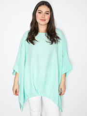 Oversize bluse med læg - ITFEB25