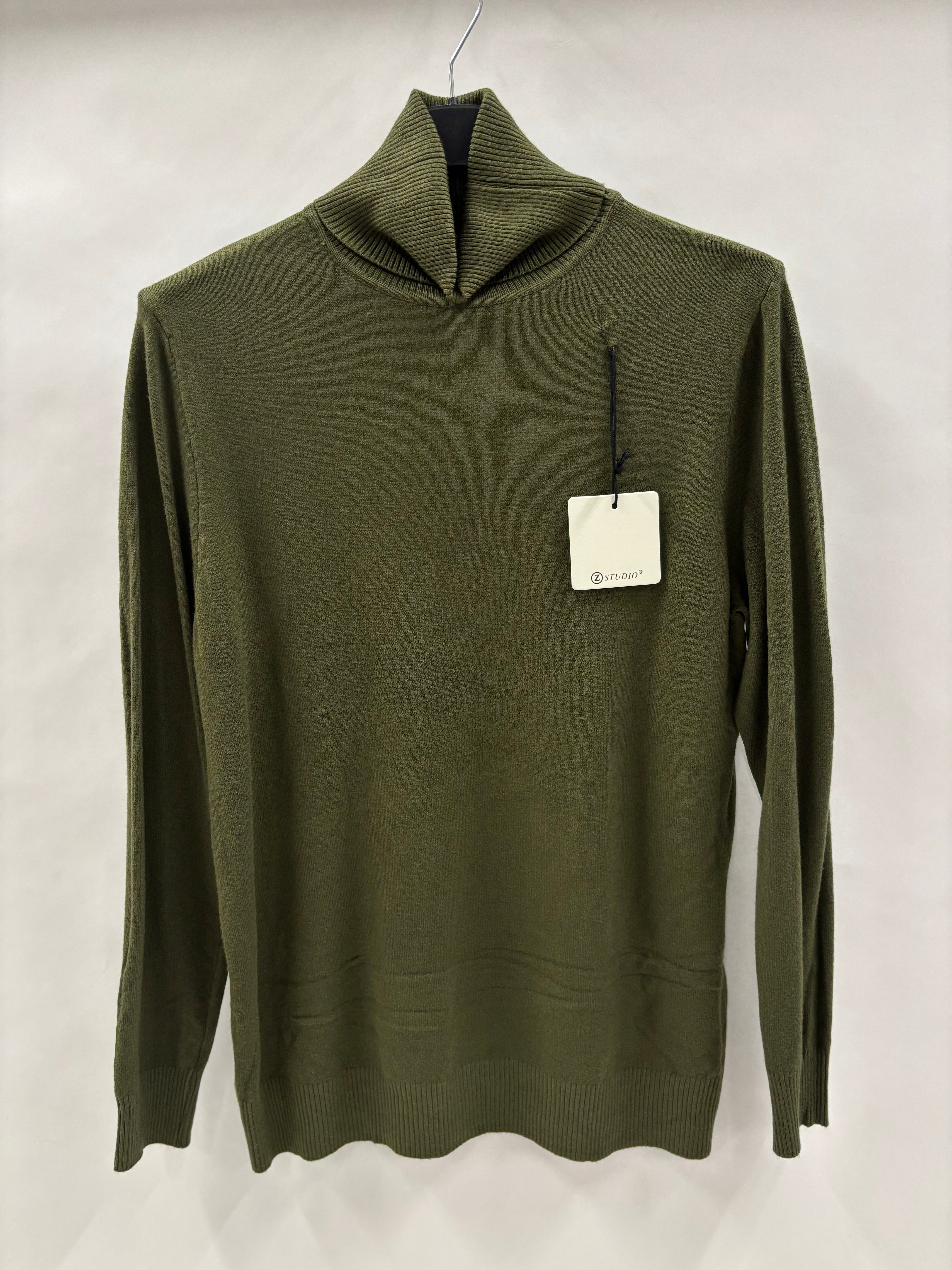 Langærmet Rullekravebluse