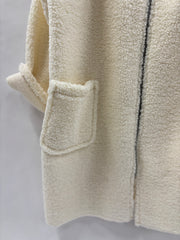 Teddyfrakke Lynlås, Creme