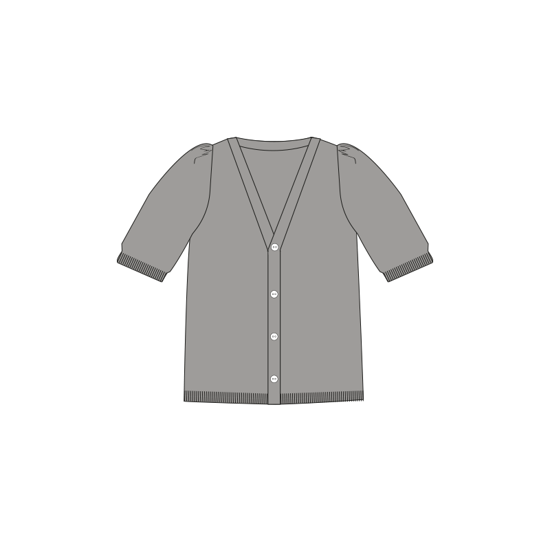 KPHBalvi Kortærmet cardigan