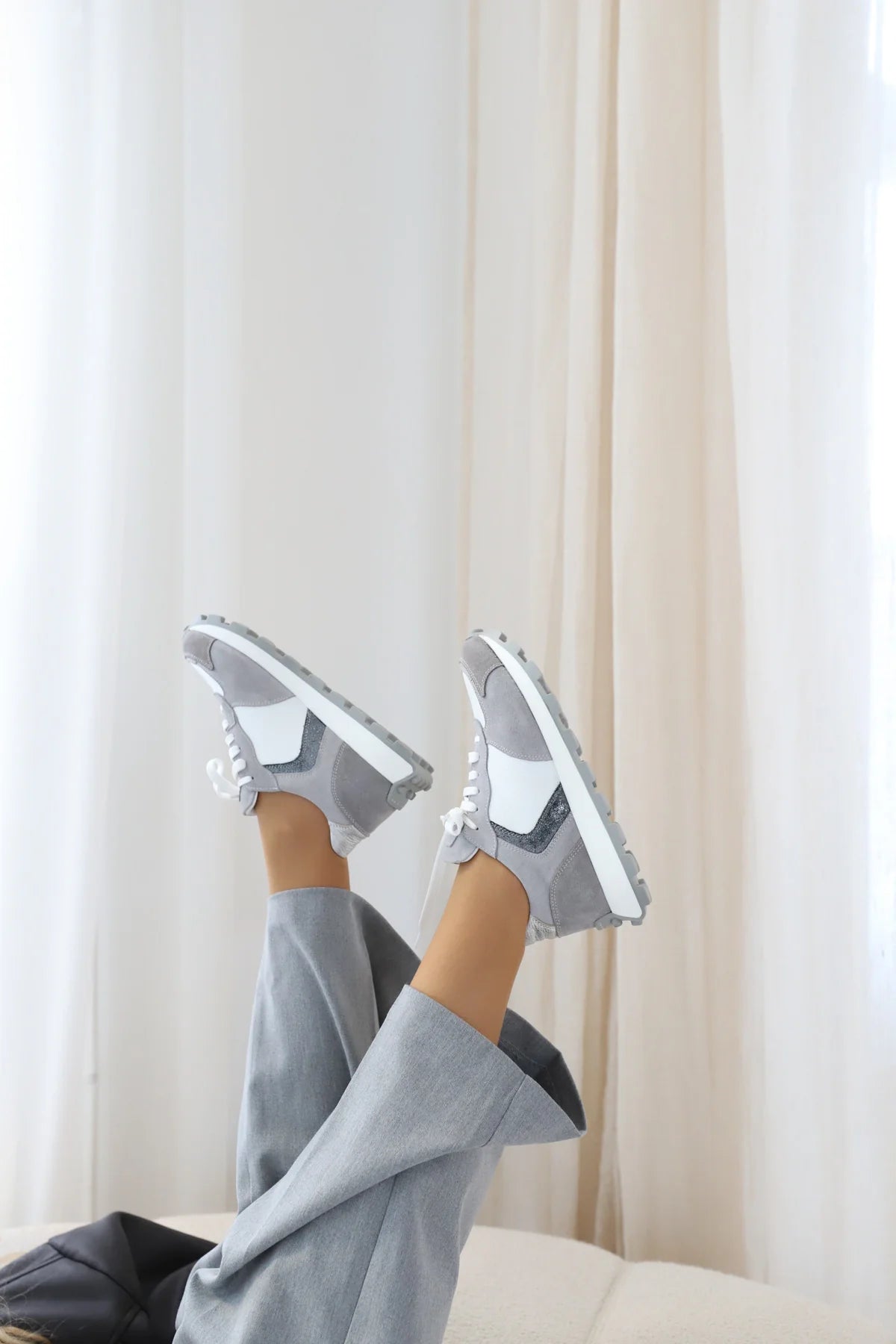 Babouche Lifestyle Elle Sneakers Grå