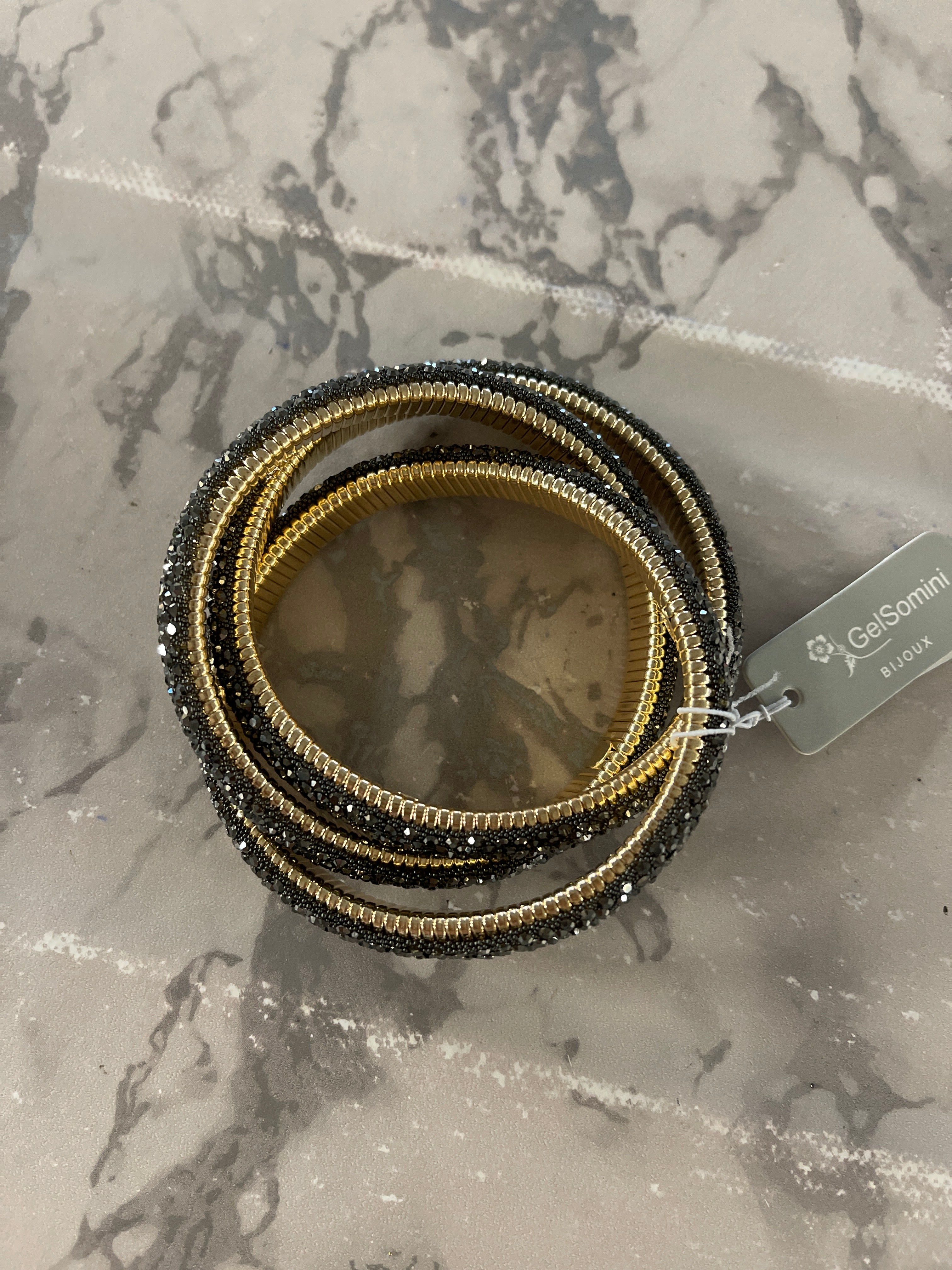 Bling armbånd med elastik