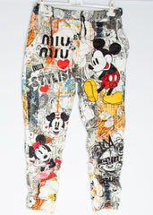 Mirakelbukser Mickey multi print - ITFEB25