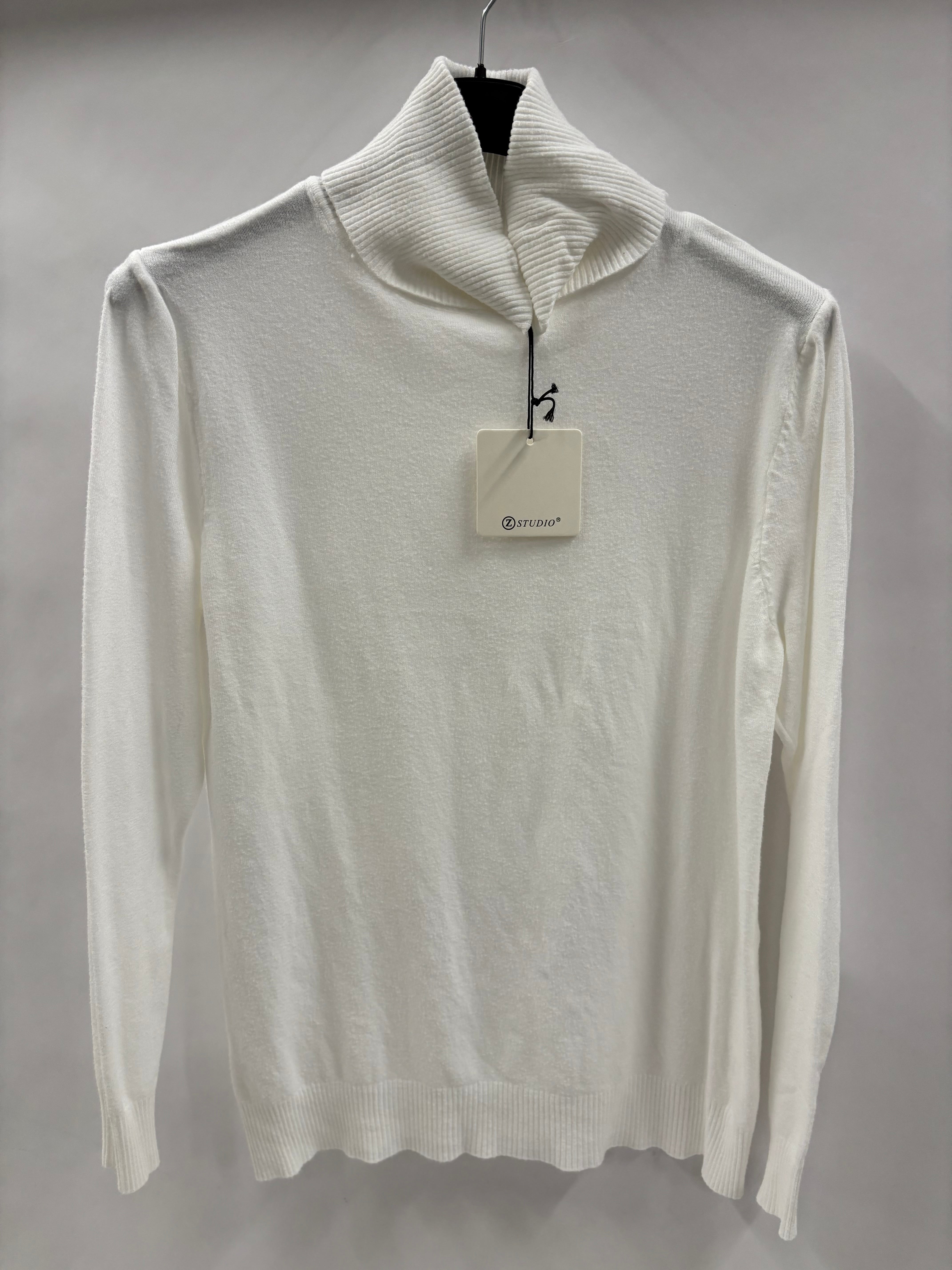 Langærmet Rullekravebluse