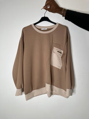 Sweatshirt med kontraster - ITJULI25