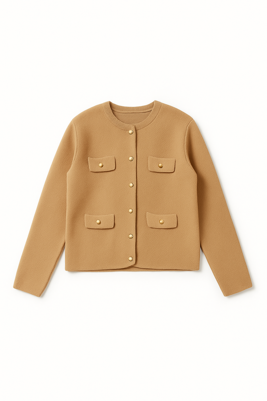 Cardigan Med Guldknapper