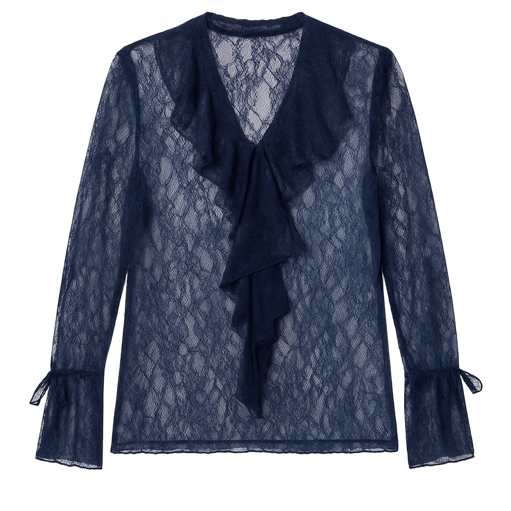 Blondebluse Flæser - Brystmål 120cm